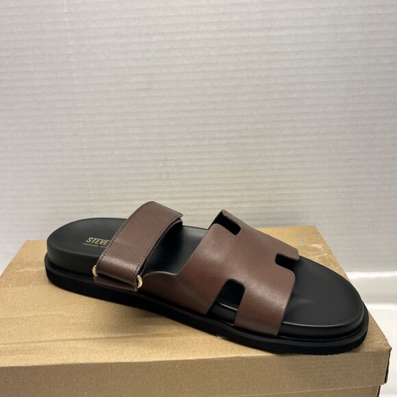 Steve Madden Other - Steve Madden Maiven Sandal Brown Leather Men Size 12 Adjustable NEW in Box